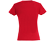Футболка женская Miss 150, красная, вид сзади