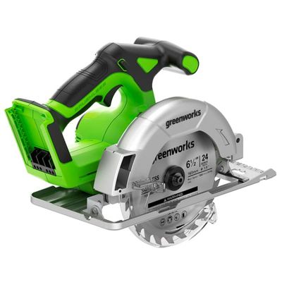 Циркулярная пила аккумуляторная Greenworks GD24CS165, 24 V, АКБ 5 Ач, ЗУ