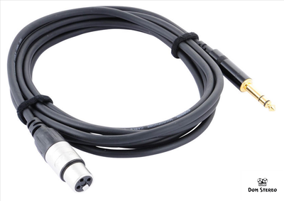Изображение провода Cordial CFM 6 FV с разъемами XLR female/джек стерео 6.3мм