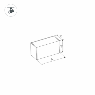 Светильник Arlight MAG-LASER-45-L84-3W  (WH, 15 deg, 24V)