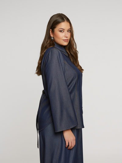 Рубашка цвета деним