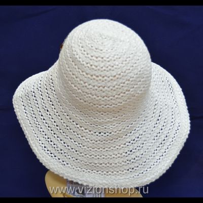 Шляпа с принтом бабочка Vizio Италия 5471 FF белая