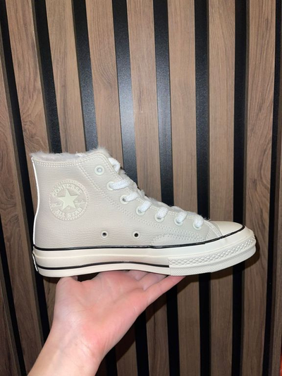 Кеды Converse Chuck 70 Cozy Club зимние белые высокие