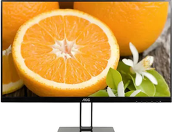 23,8" Монитор AOC Value Line 24V2Q(00/01) (VALUE LINE 24V2Q(00/01)) черный - 1920x1080@75Гц, IPS, 5 мс, 1000:1, 250 Кд/м, 178/178, HDMI, Display Port, AMD FreeSync