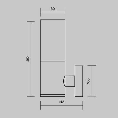 Настенный светильник (бра) Willis, O418WL-01GR, Maytoni