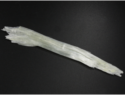 Брусит (немалит) светло-зеленый, волокнистый брусит, коллекционный образец, Россия, КЧР, Урупский район, м-ние Мощевая балка (123*19*3 мм, 4 г) №29698