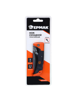 ЕРМАК Нож туристический складной 19,0(8,5х0,25)см ручка двухкомпонентная, 2 штуки