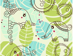 Купить греющую картину с фото слоники