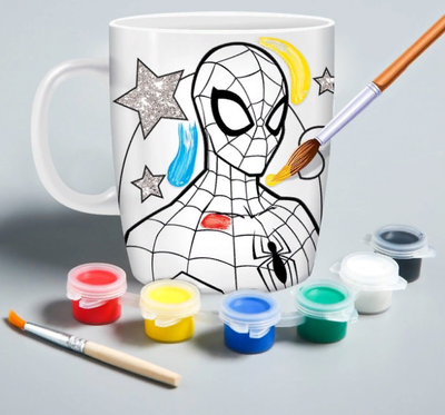 Кружка под роспись «Spider-Man»‎ Человек-Паук, 250 мл