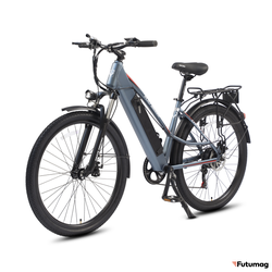 Электровелосипед WHITE SIBERIA CAMRY LIGHT 500W матовый синий