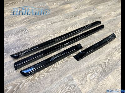 Молдинги Toyota Land Cruiser 200 узкие черные