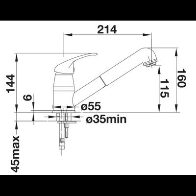 Смеситель Blanco Daras-S