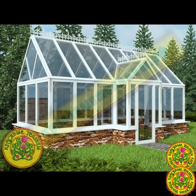 Английская теплица с холом теплица с фронтоном