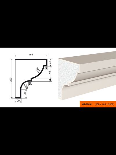Фасадный карниз из пенополистирола LEPNINAPLAST КВ-200/6