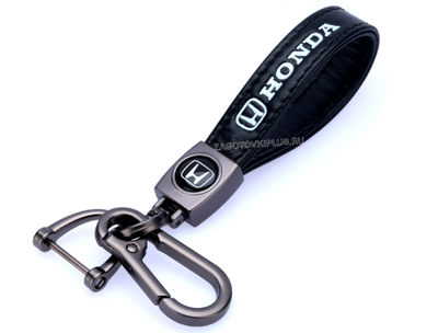 Премиум кожаный брелок с логотипом HONDA