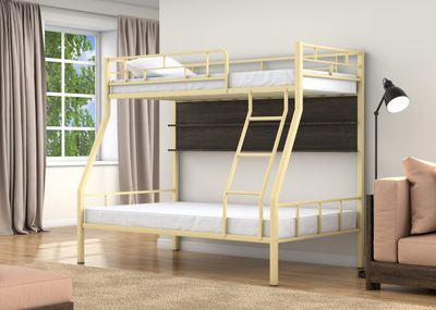 Двухъярусная кровать Раута Слоновая кость полка венге фото