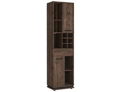 Гостиная NATURE (НАТУРА) - NATURE 2 Шкаф МЦН Дуб Апрель Темный-Черный