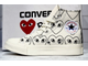 Кеды Converse Comme Des Garcons Play Heart высокие белые