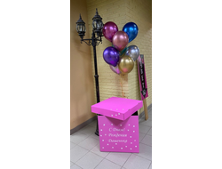 коробка сюрприз с воздушными шарами № 8