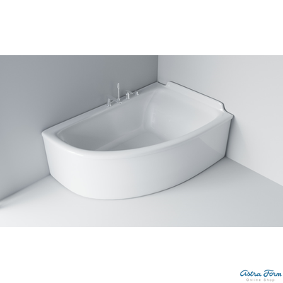 Astra-Form ванна Анастасия Solid Surface правосторонняя 182/125 см белая матовая