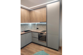 Кухня серый софт