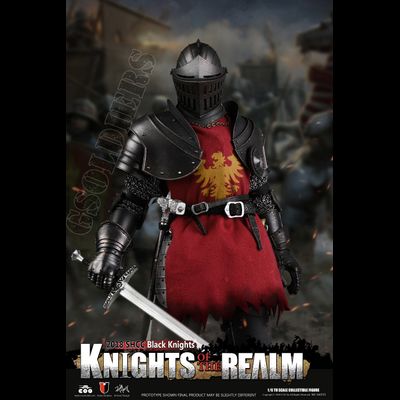 Рыцарь в черном доспехе (Лимитированный выпуск) - Коллекционная ФИГУРКА 1/6 scale IE-CAST ALLOY SERIES OF EMPIRES - KNIGHTS OF THE REALM - BLACK KNIGHT (SE035) - COOMODEL