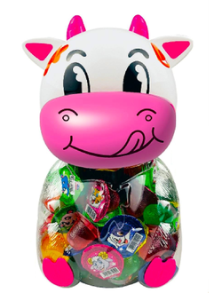 Десерт желейный копилка "Канди клаб"  "Корова" 15г.*100шт*6 банок/&&&, шт