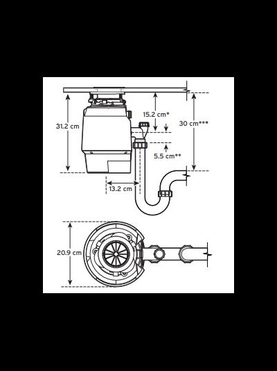 Измельчитель пищевых отходов InSinkErator Premium 550EC
