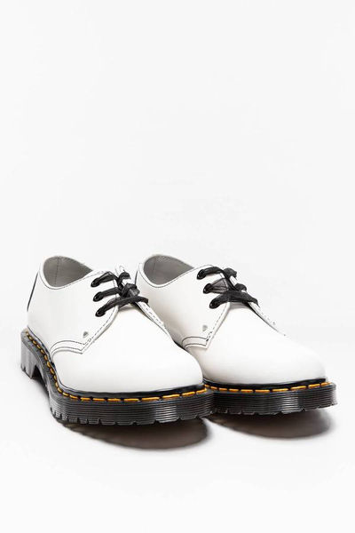 Туфли Dr. Martens 1461 белые с черным