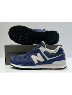 New Balance 574 Blue Cream White