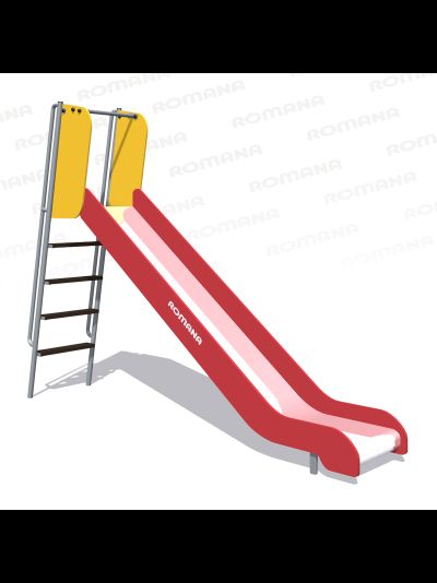 Горка h 1550, скат нержавейка Romana 110.24.00