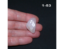 Розовый кварц натуральный (галтовка) №1-53: 5,3г - 25*16*12мм