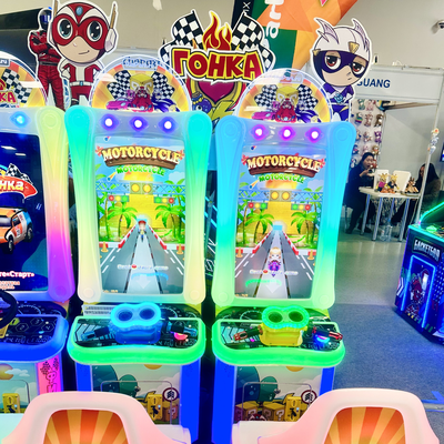 Детский игровой аппарат «Двойная Вертикальная Мото-Мото Гонка»