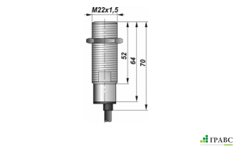 Индуктивный взрывозащищенный датчик SNI 17D-6-D резьба М22х1,5