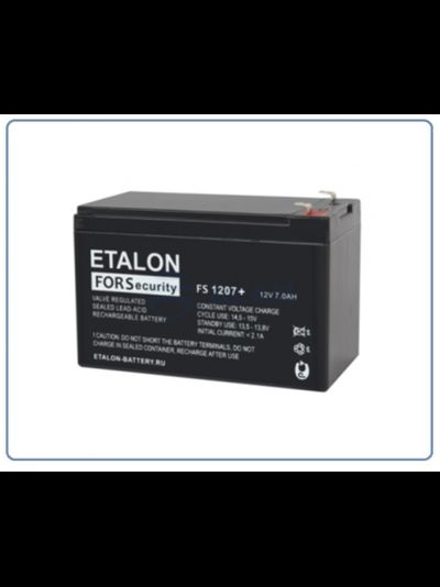 ETALON, Cвинцово-кислотная аккумуляторная батарея серии FS 1207+ (АКБ 12-7)