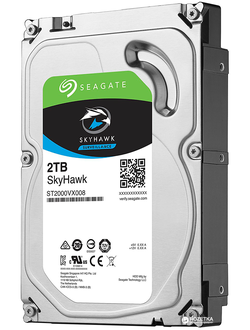 SEAGATE Skyhawk ST2000VX008, 2Тб, HDD, SATA III, 3.5"