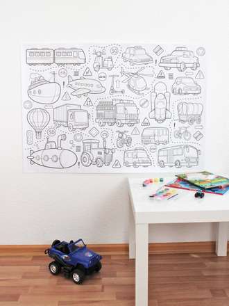 ПЛАКАТ ДЛЯ РИСОВАНИЯ "РАСКРАСКА"