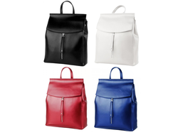 Сумка-рюкзак French с вертикальной молнией + ПОДАРОК, Цвет: Бордовый, Черный, Синий, Песочный, Красный, Белый, Серый, Изумрудный, Коричневый, Платина, Зеленое золото