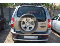 Защита заднего бампера d60 для Chevrolet Niva 2010-