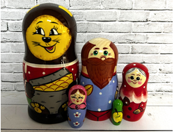 Матрешка Маша и медведь 150*70 мм 5-и кукольная