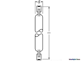 Osram 64741 EKM P2/7 1000w 185.7mm 230v R7s