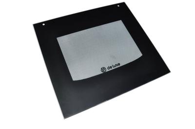 Стекло внешнее для плит De Luxe (490x450), черное