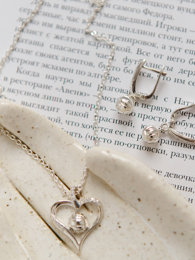 Серьги с английским замком "Волейбол"