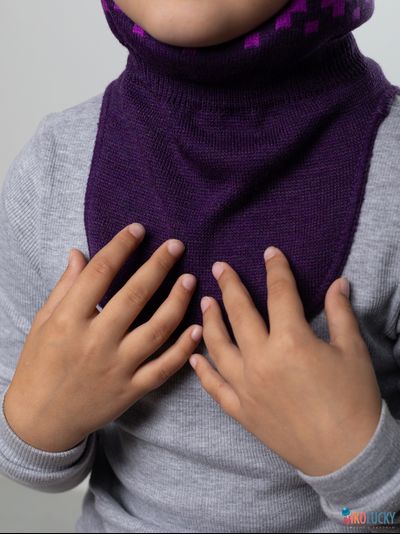 Шапка-шлем  20101-06, цвет фиолетовый, розовый р. 50-52