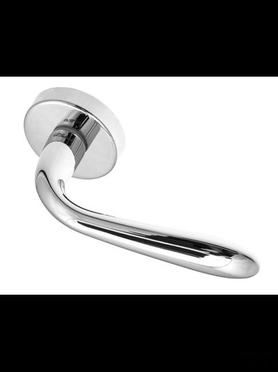 Дверная ручка на круглом основании Fratelli Cattini "GOCCIA" 7-CR полированный хром