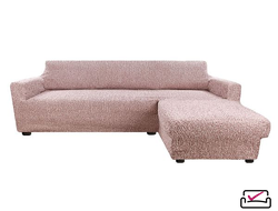 Чехол на угловой диван с правым выступом Тела Пианта кофейный. ИТАЛИЯ