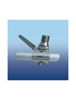 Крепление антенны Glomex RA165 80мм на релинг/трубу Ø22-25мм поворотное с фиксирующей ручкой из нержавеющей стали AISI316