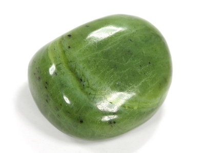 Нефритовый жад, галтовка, Канада (28*25*16 мм, 18,7 г) №35153