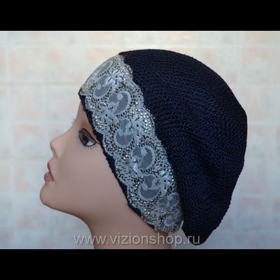 Берет с тесьмой Vizio 4813 синий