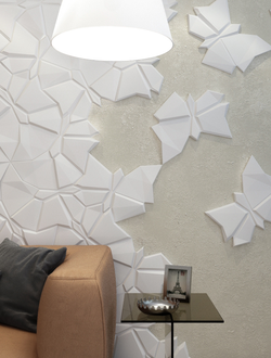 Гипсовая 3d панель "Бабочка"